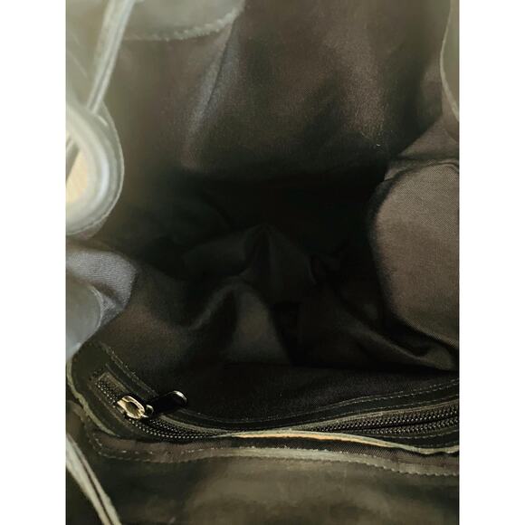 rare vtg COACH XL black Leather backpack / daypack / Rucksack serial# 0529 - Picture 7 of 9